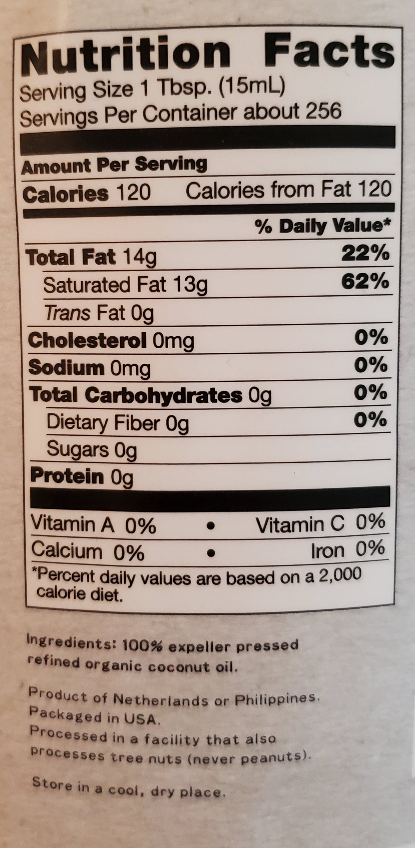 Refined Organic Coconut Oil - Expeller Pressed