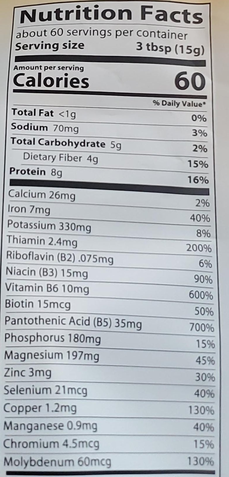 Nutritional  Yeast
